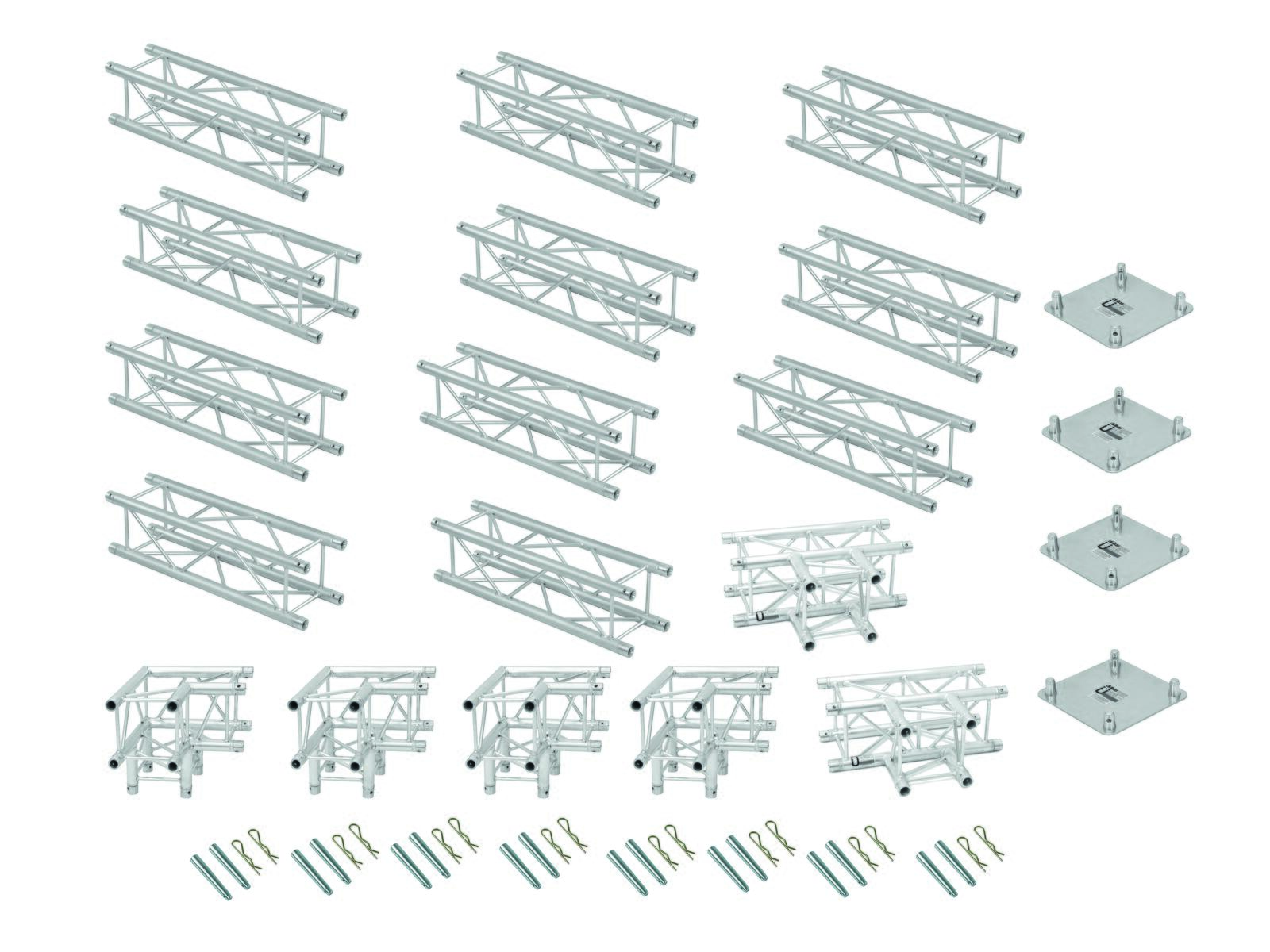ALUTRUSS Set Traliccio QUADLOCK 6082 rettangolo 7,71x4x3,5m (LxPxA)