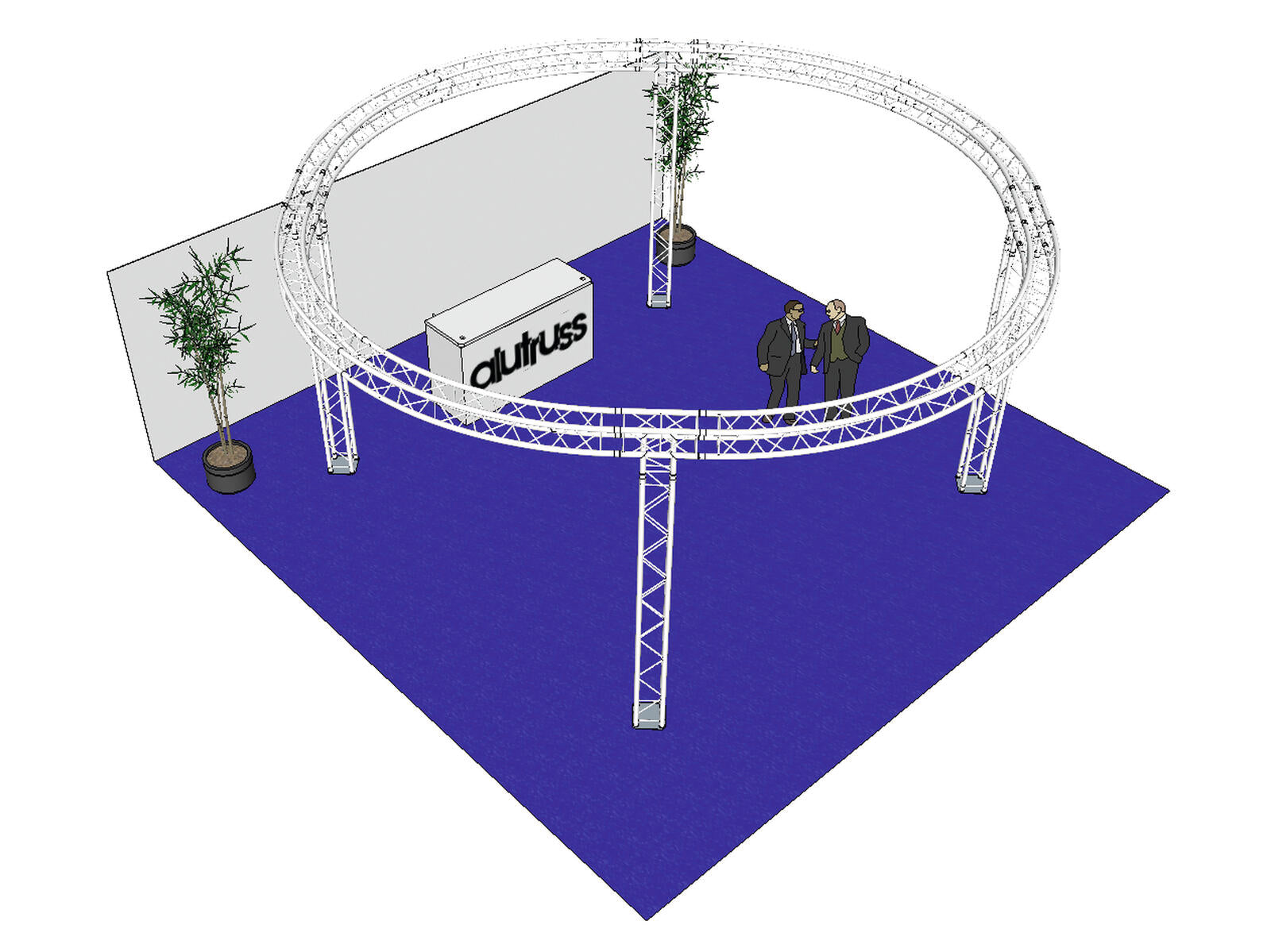 ALUTRUSS Truss Set QUADLOCK 6082 circle 6.6x3.5m