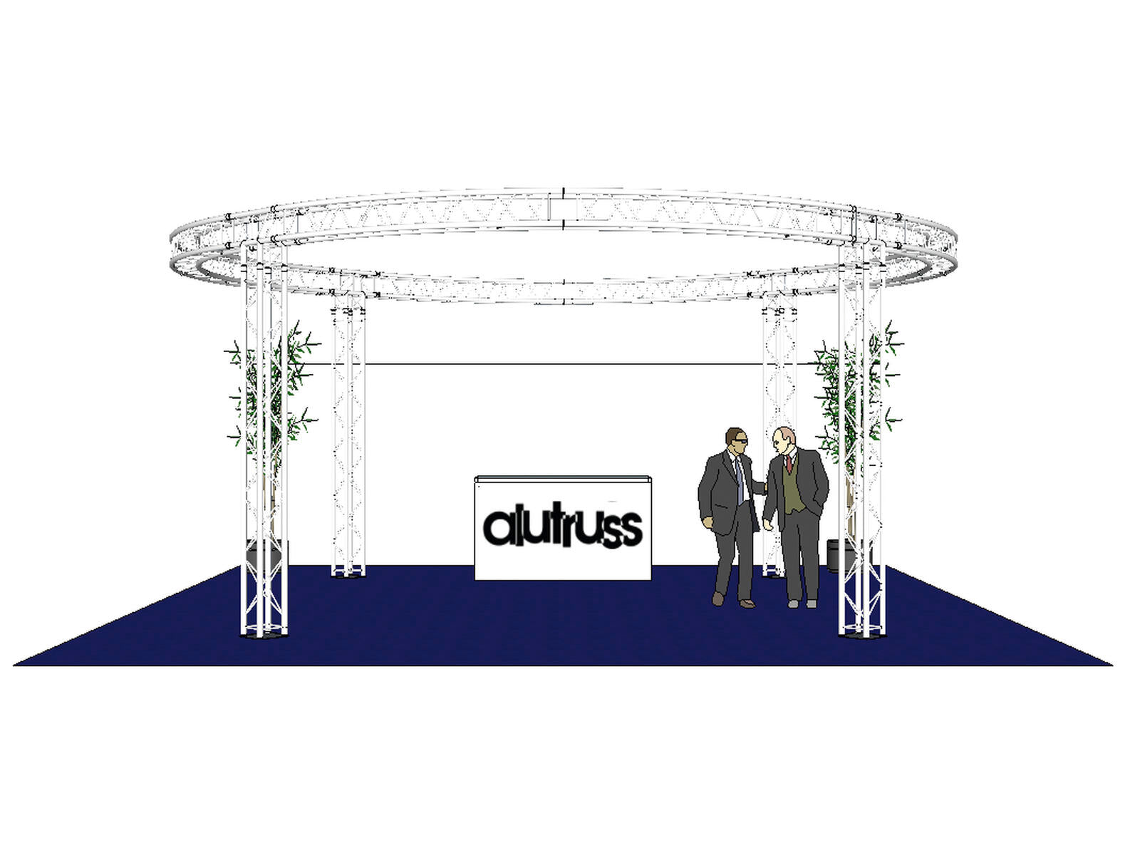 ALUTRUSS Truss Set QUADLOCK 6082 circle 6.6x3.5m
