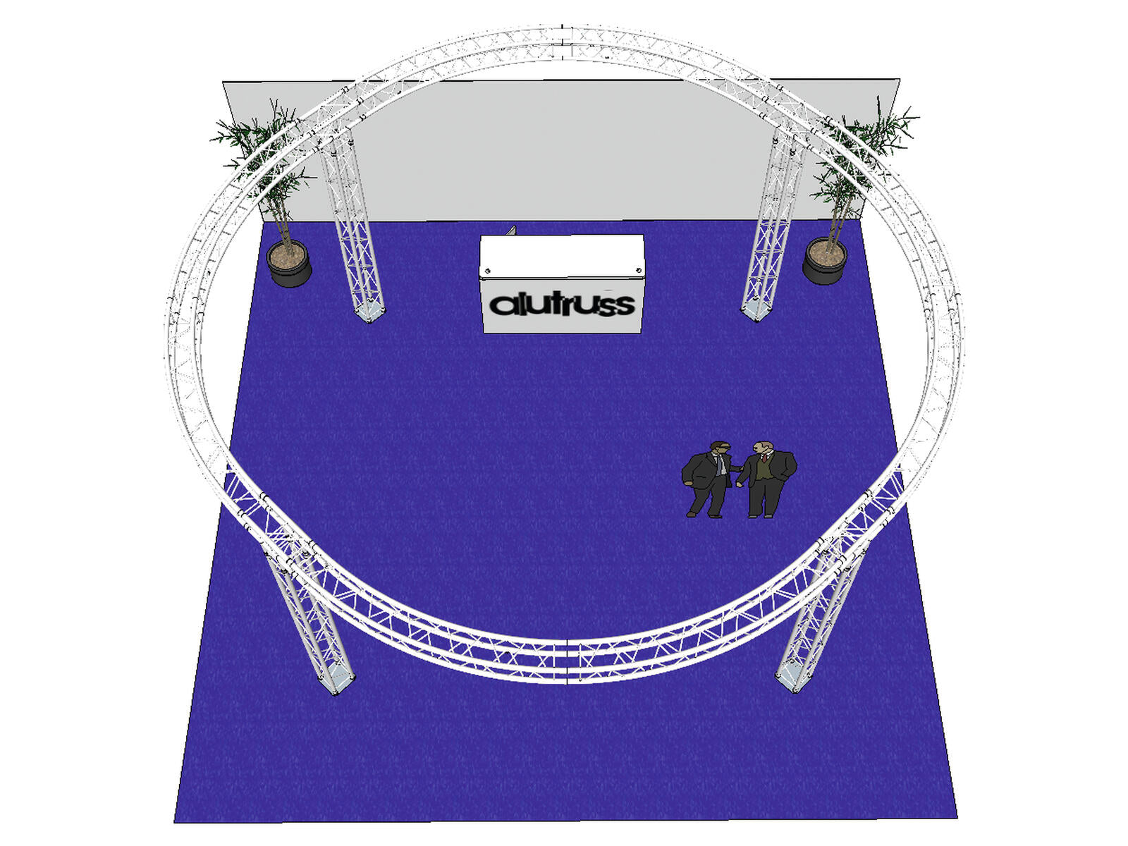 ALUTRUSS Truss Set QUADLOCK 6082 circle 6.6x3.5m
