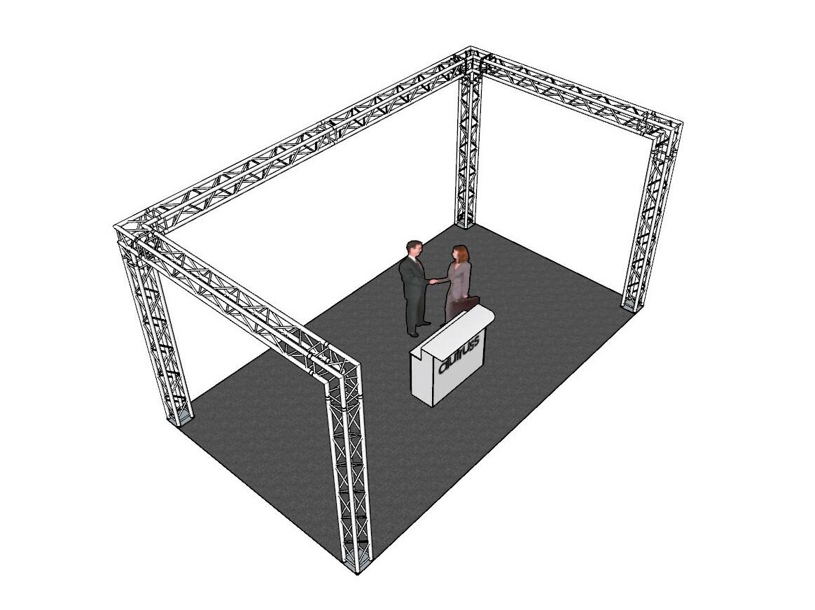 ALUTRUSS Set di traversi QUADLOCK 6082 a U 7x4x3,5m (LxPxA)