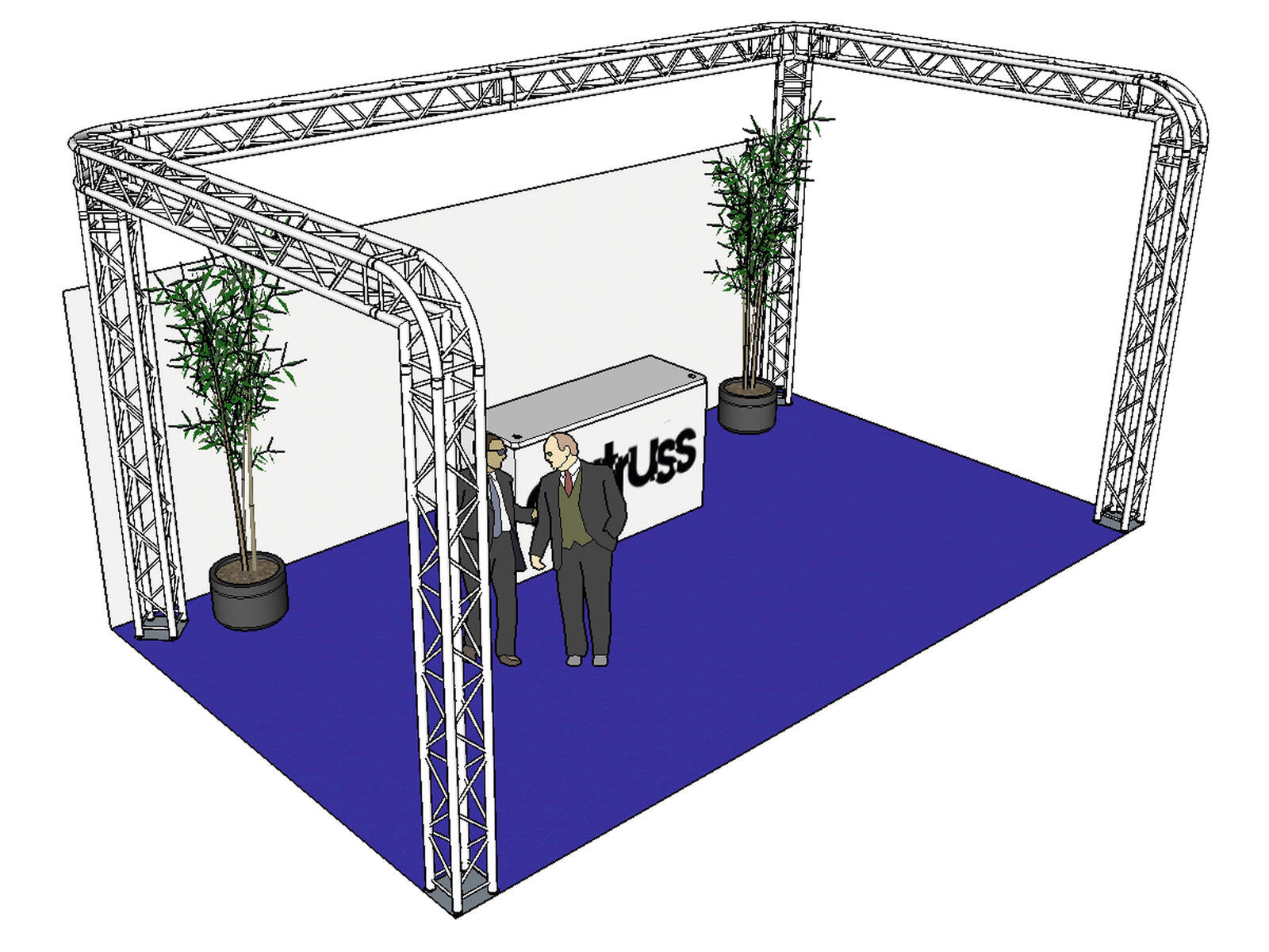 ALUTRUSS Set di traversi QUADLOCK 6082R a U 7x4x3,5m (LxPxA)