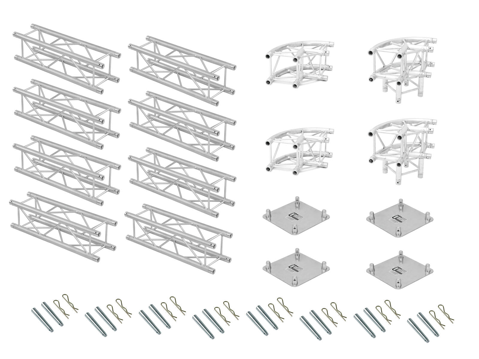 ALUTRUSS Set di traversi QUADLOCK 6082R a U 7x4x3,5m (LxPxA)