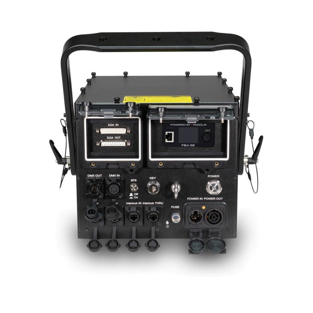 Laserworld 5000 mW high power, full color laser, FB4 output card that allows for DMX, Art-Net and standalone control, as well as