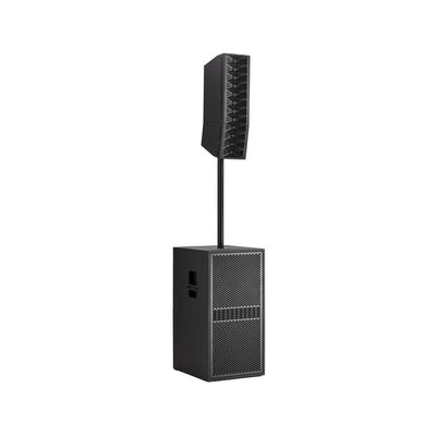 Audiophony active column array system with column mid 3 x 5'' + high 12 x 1'' on horn, 2 x 12" subwoofer, mixer, BT5.0 TWS