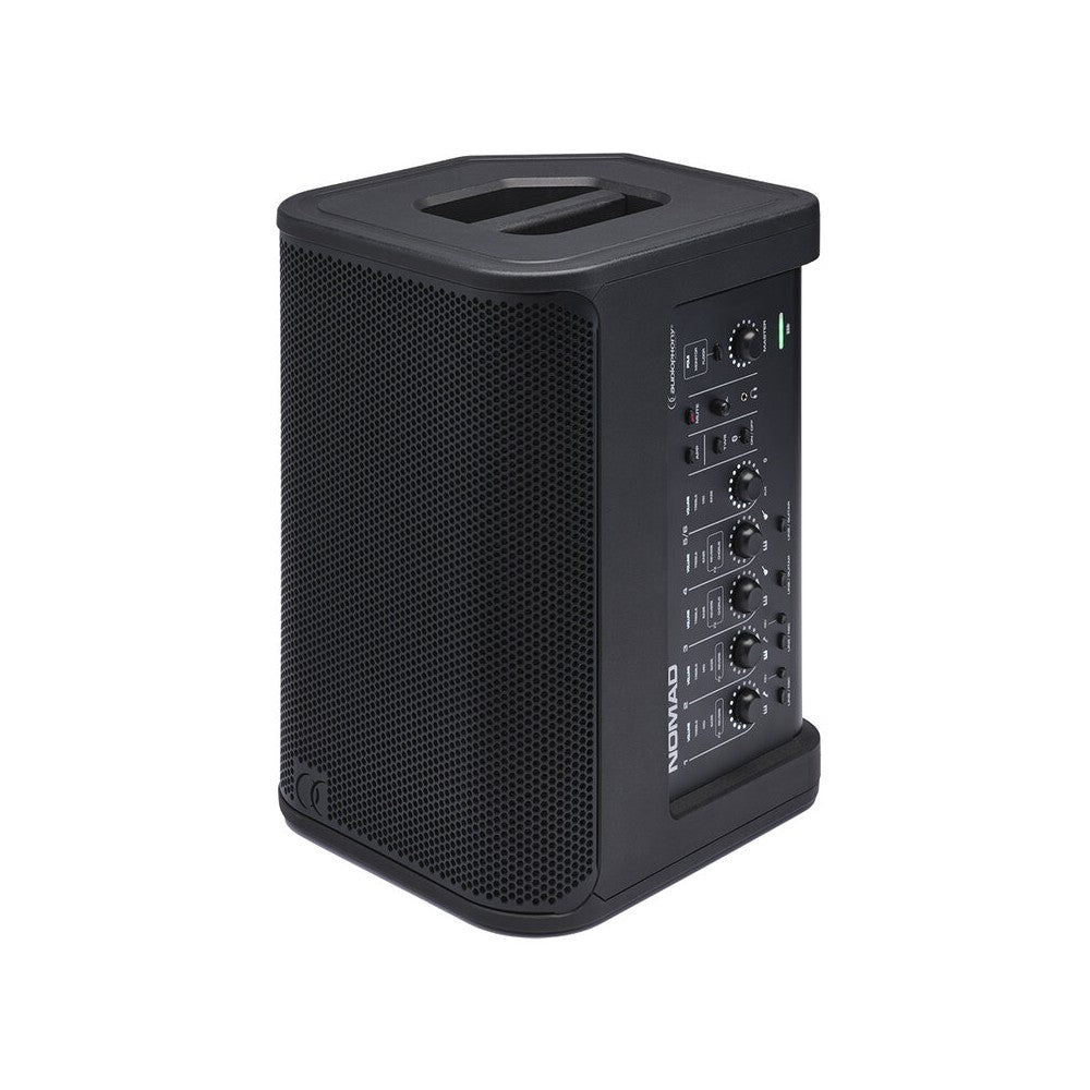 Audiophony 200 W battery-powered PA system, 8" coaxial speaker + 1'',  
5-channel mixer with reverb + chorus, BT5.0 TWS and App