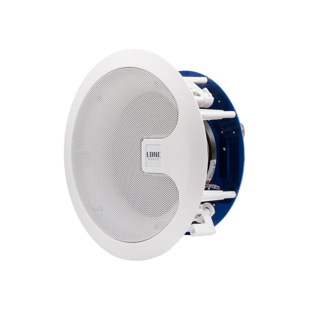 LONE AUDIO Pair of 80W passive in-wall/ceiling speakers suitable for any public space