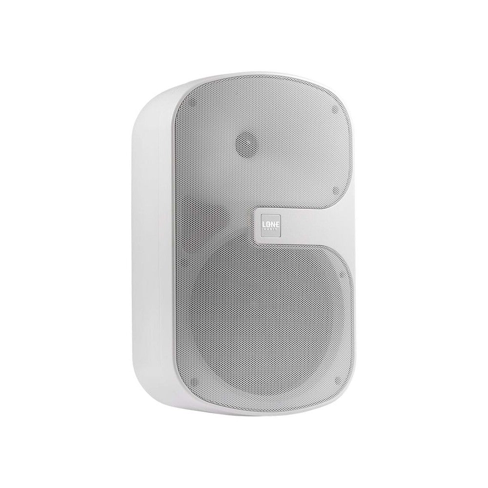 LONE AUDIO 120 W max. 2-way wall-mount loudspeaker, 8" woofer + dome tweeter, white