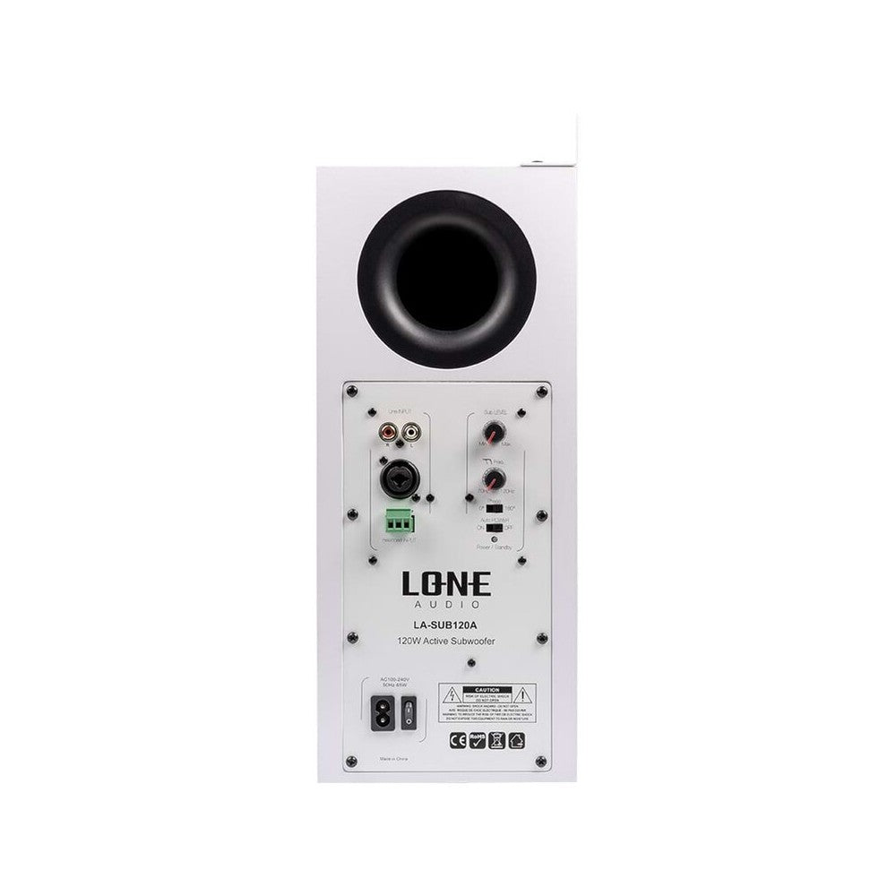 Subwoofer activo LONE AUDIO de 120 W RMS Clase D