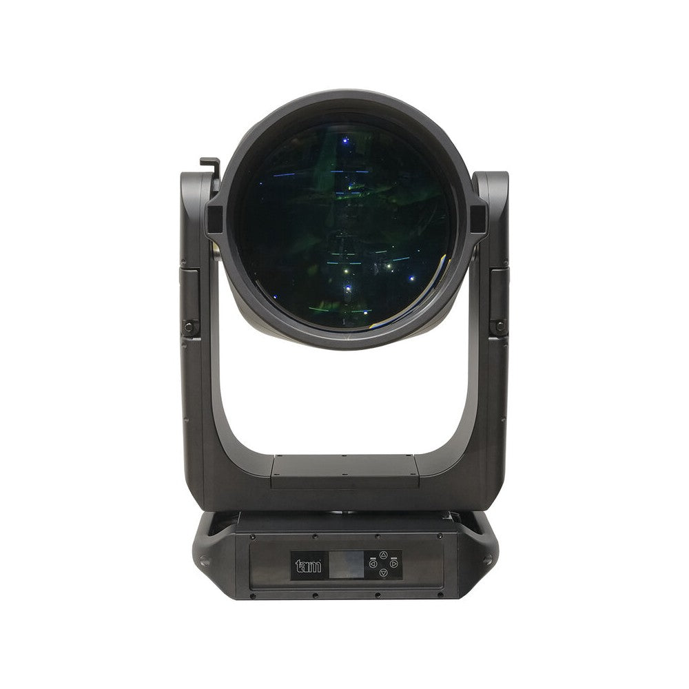 TARM Lasers Hybrid luminaire with 500 W white laser laser source, wide zoom range from 0.43° to 12.5°, extra fast head movement
