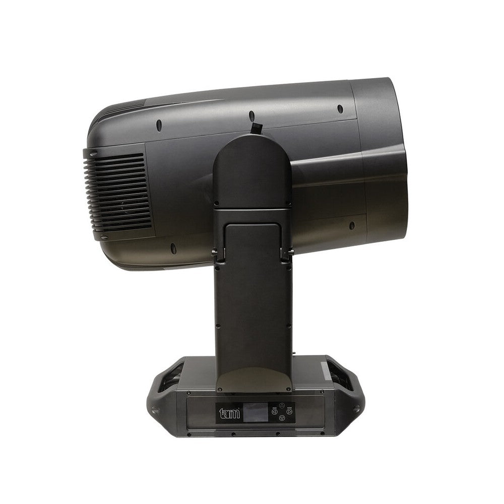 TARM Lasers Hybrid luminaire with 500 W white laser laser source, wide zoom range from 0.43° to 12.5°, extra fast head movement