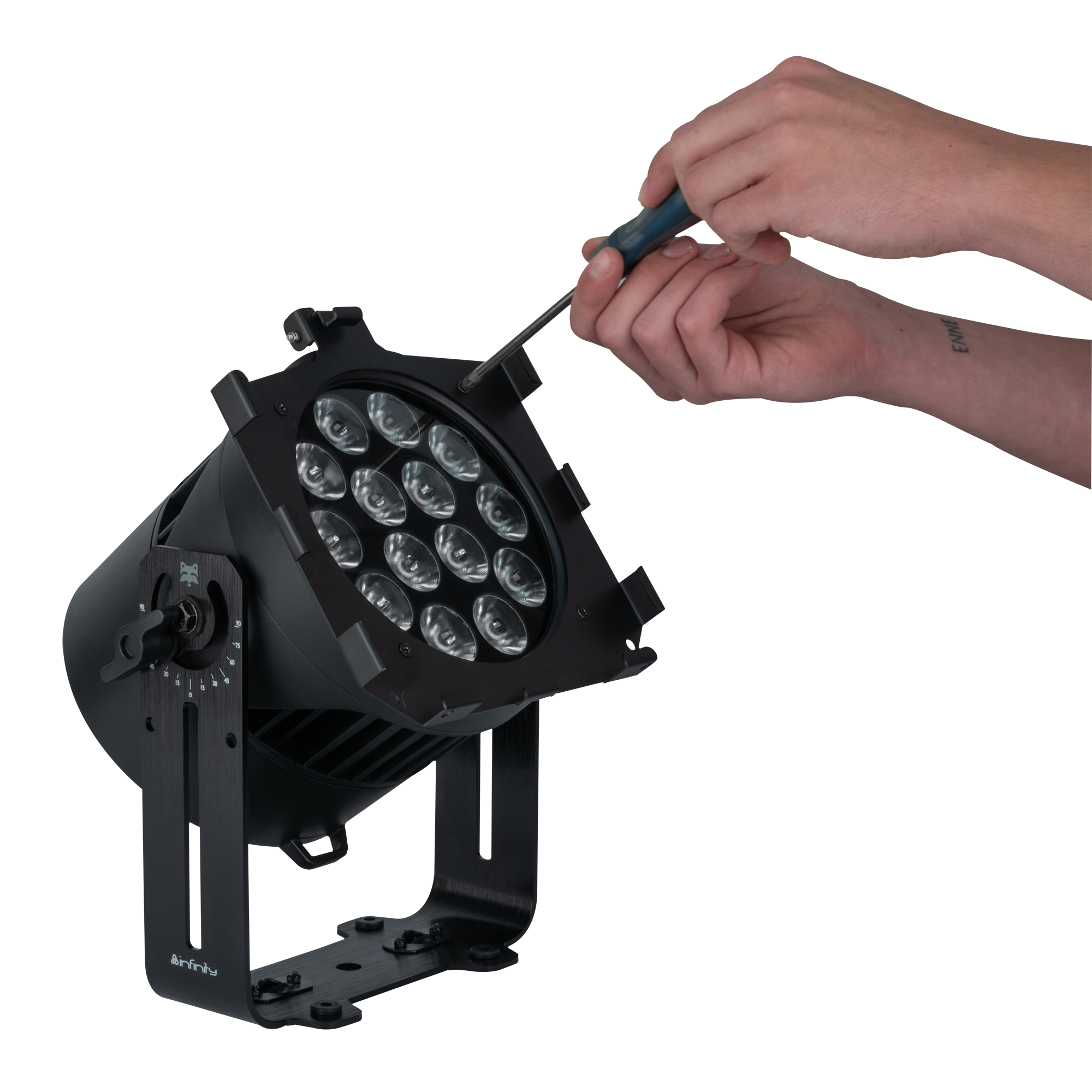 INFINITY Dual Accessory Holder for Raccoon Series Nero