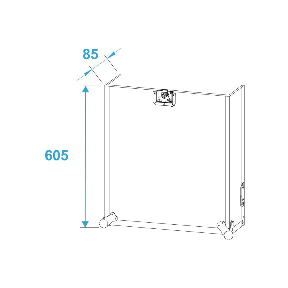 ROADINGER Special combo case Pro, 10U con ruote