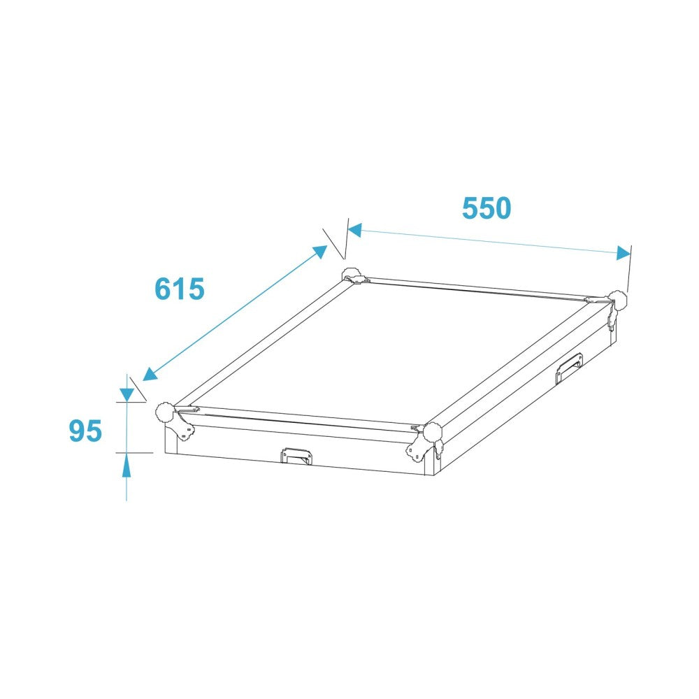 ROADINGER Special combo case Pro, 10U con ruote