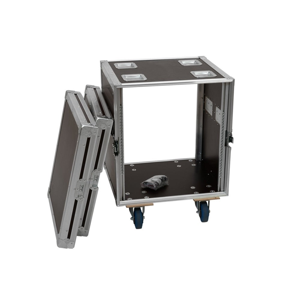 ROADINGER FLIGHTCASE PROFI 12U PER DISPOSITIVI DA 483 MM (19") 45 CM CON RUOTE