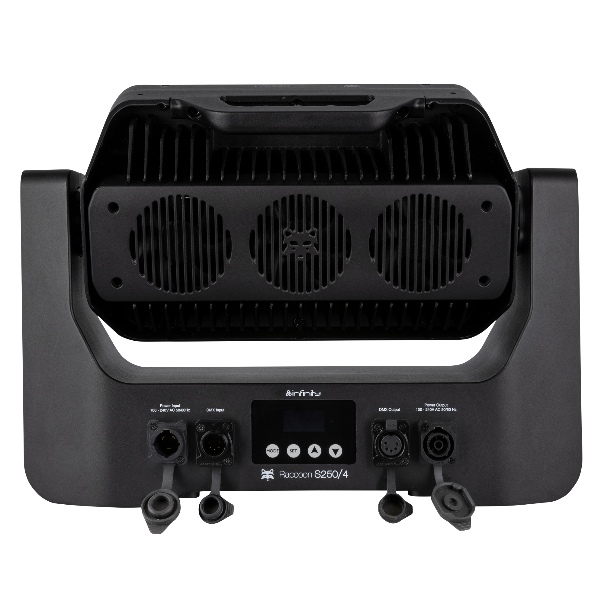 Infinity Raccoon S250/4 Junior Strobo/wash professionale con tilt motorizzato