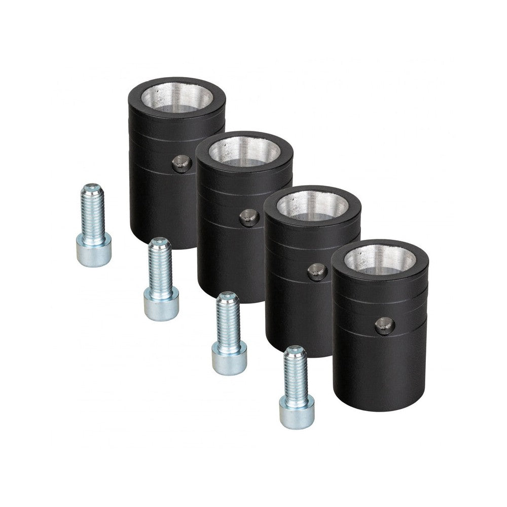Contestage F. coupler set, black, 4 pcs