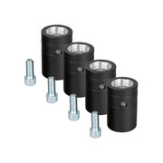 Contestage F. coupler set, black, 4 pcs