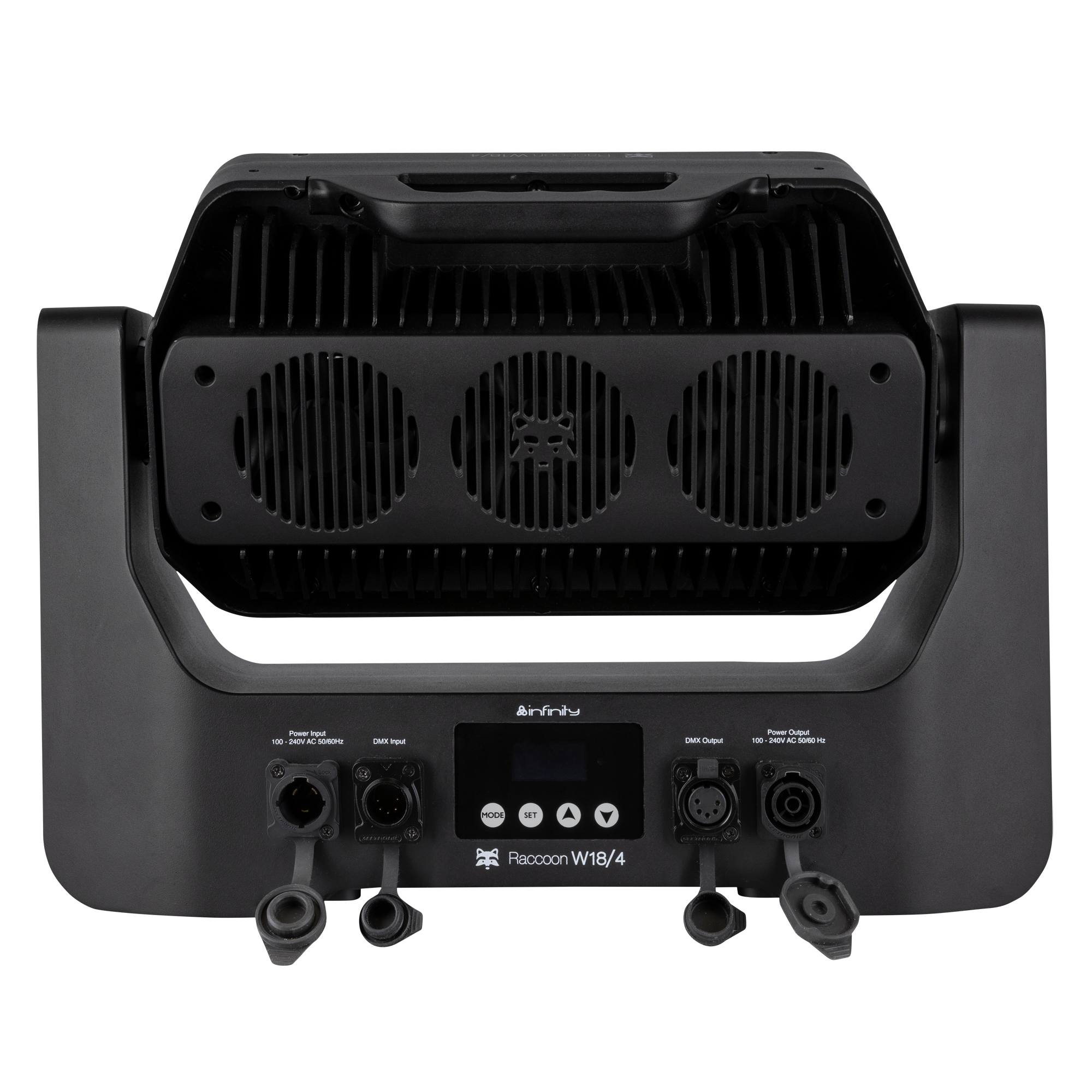 INFINITY Raccoon W18/4 Junior Wash professionale con tilt motorizzato