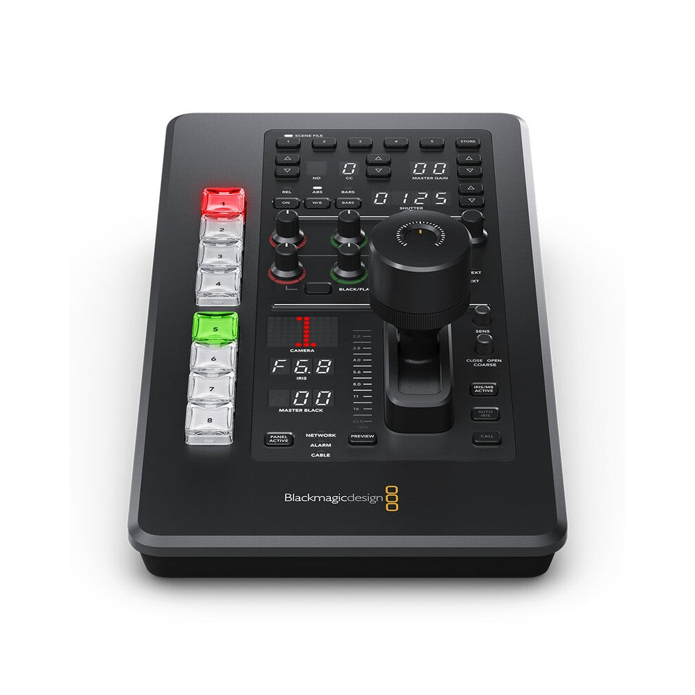 Blackmagic Design Portable broadcast-style CCU control panel, up to 8 cameras, precise control over iris, black level, shutter,