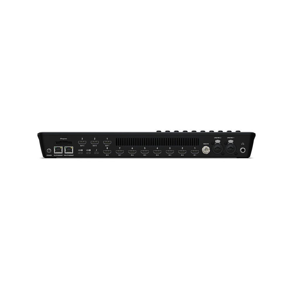 Blackmagic Design Powerful live production switcher, 8 HDMI inputs, 3 HDMI outputs, built-in streaming, multi-view, CFexpress and