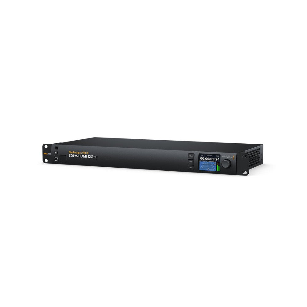 Blackmagic Design Rack-mounted converter that transforms 12G-SDI and SMPTE-2110 IP signals into HDMI, Ultra HD support up to 216
