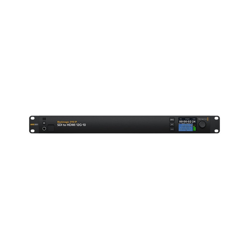 Blackmagic Design Rack-mounted converter that transforms 12G-SDI and SMPTE-2110 IP signals into HDMI, Ultra HD support up to 216