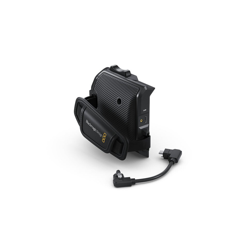 Blackmagic Design Side-mounted grip designed for Blackmagic PYXIS cameras, adjustable hand strap, thumb record button, zoom leve