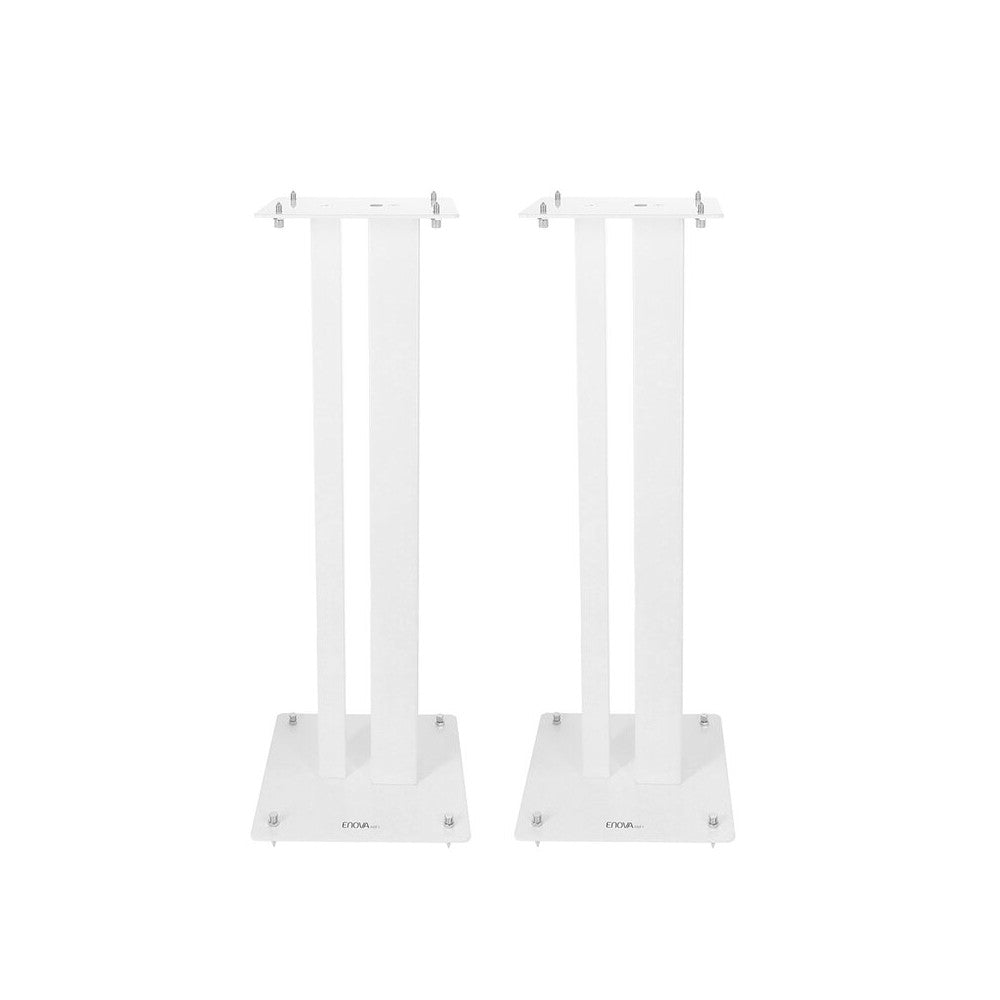 Enova Hifi Loudspeaker stands, 80 cm high, maximum load 70 kg, white finish, delivered in pairs