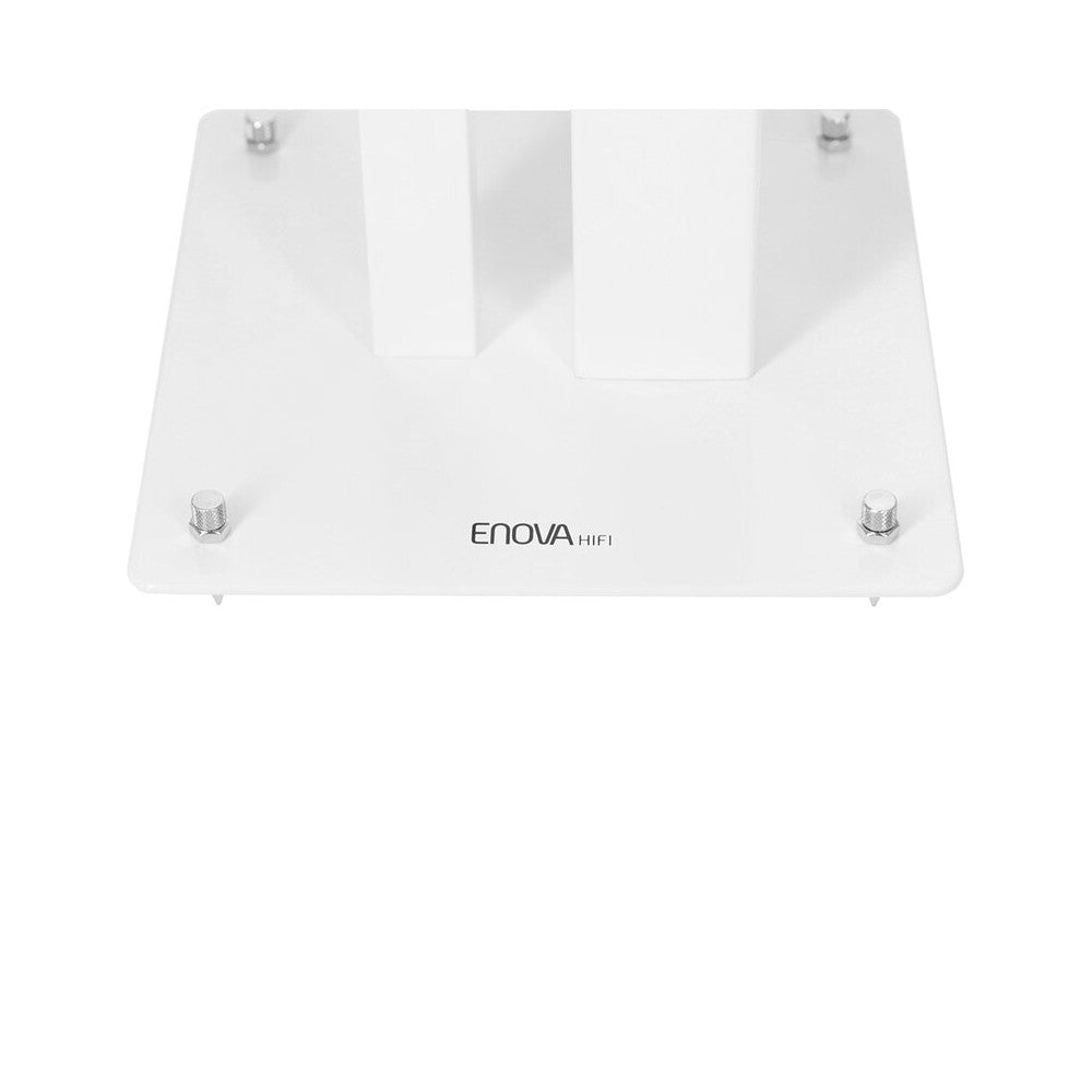 Soportes para altavoces Enova Hifi, 80 cm de alto, carga máxima 70 kg, acabado blanco, se entregan por pares