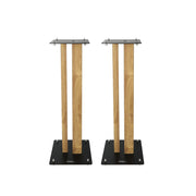 Enova Hifi Loudspeaker stands, 80 cm high, maximum load 70 kg, black / wood finish, delivered in pairs
