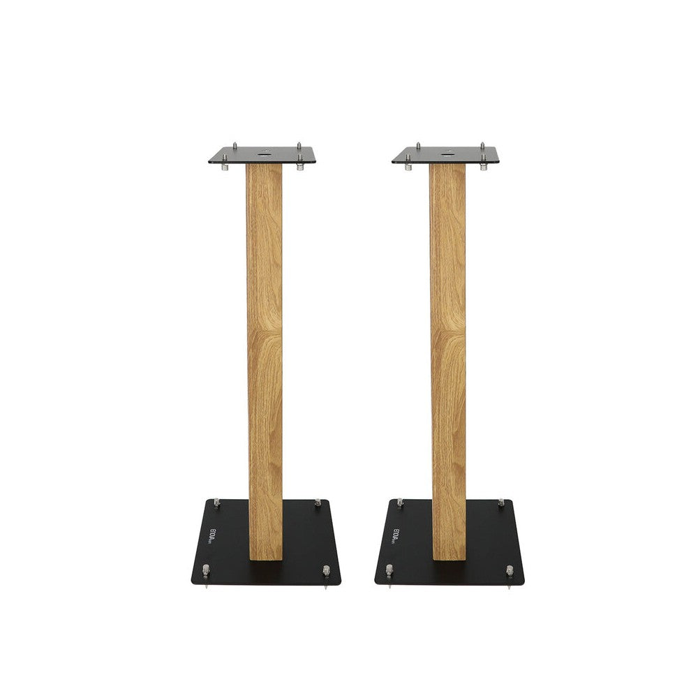 Soportes para altavoces Enova Hifi, 80 cm de altura, carga máxima 70 kg, acabado negro / madera, entregados en pares