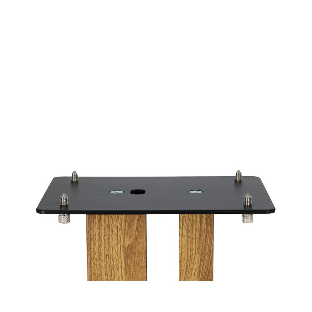 Soportes para altavoces Enova Hifi, 80 cm de altura, carga máxima 70 kg, acabado negro / madera, entregados en pares