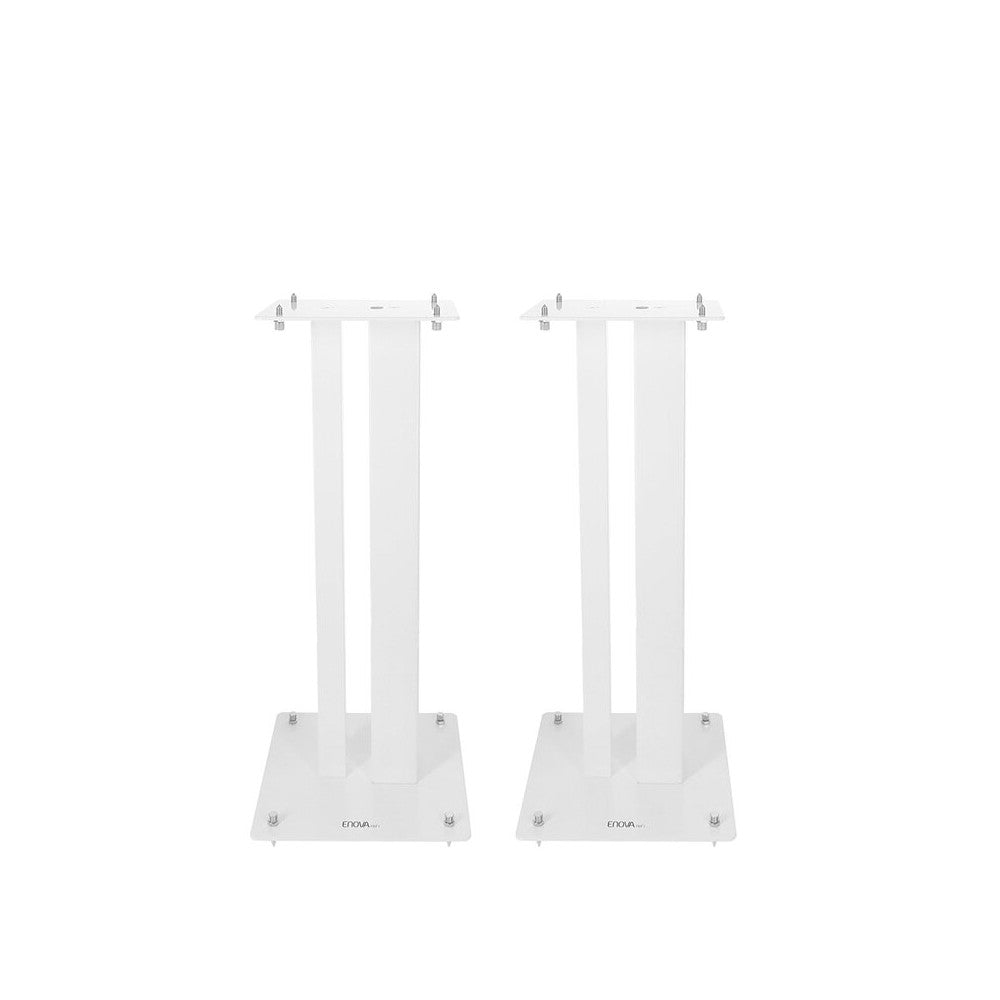 Enova Hifi Loudspeaker stands, 60 cm high, maximum load 70 kg, white finish, delivered in pairs