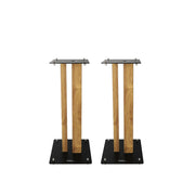 Enova Hifi Loudspeaker stands, 60 cm high, maximum load 70 kg, black / wood finish, delivered in pairs