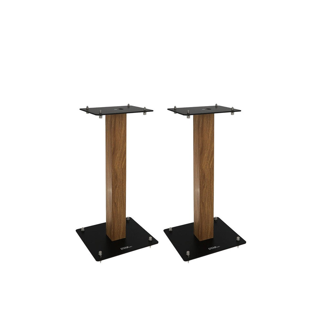 Enova Hifi Loudspeaker stands, 50 cm high, maximum load 70 kg, black / wood finish, delivered in pairs