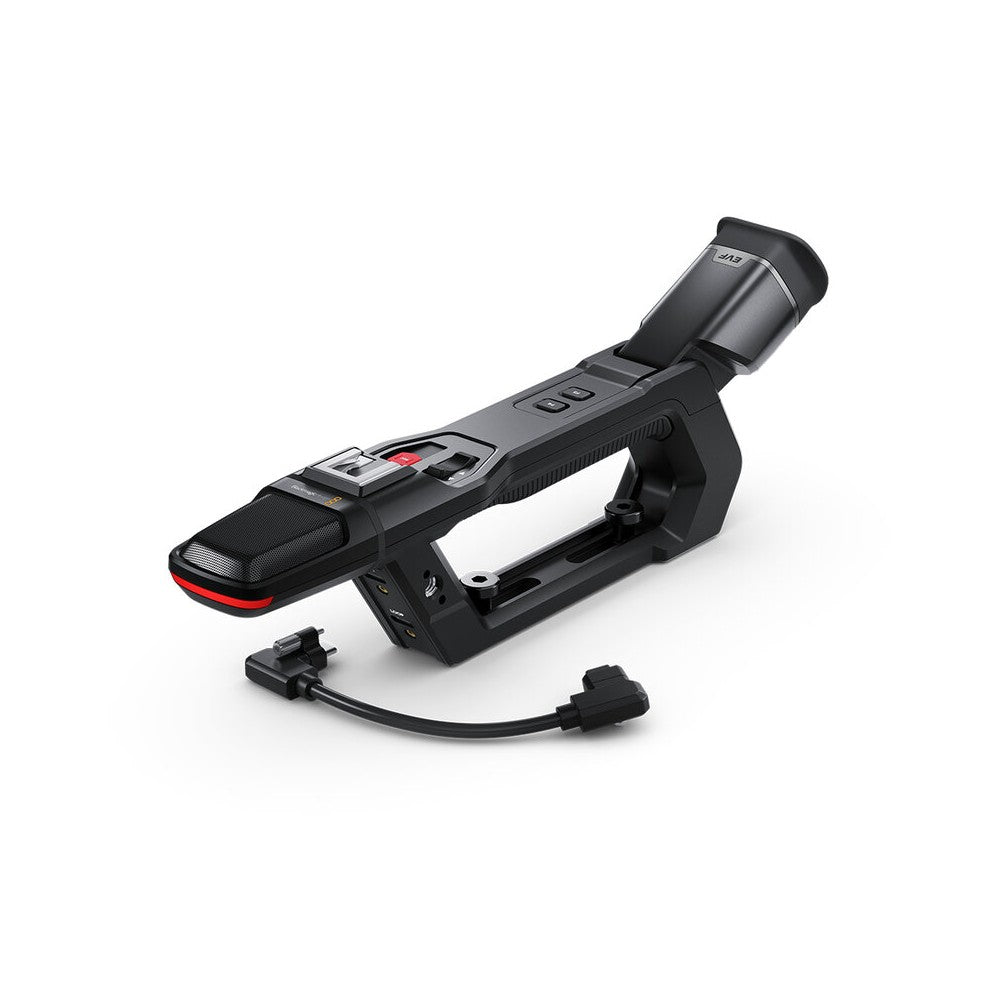 Blackmagic Design Top handle designed for Blackmagic PYXIS cameras, HD OLED viewfinder, high-quality stereo microphone, Tally li