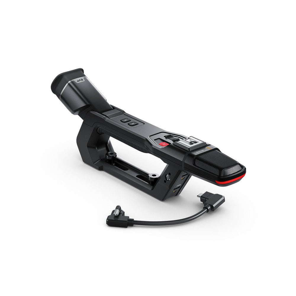 Blackmagic Design Top handle designed for Blackmagic PYXIS cameras, HD OLED viewfinder, high-quality stereo microphone, Tally li