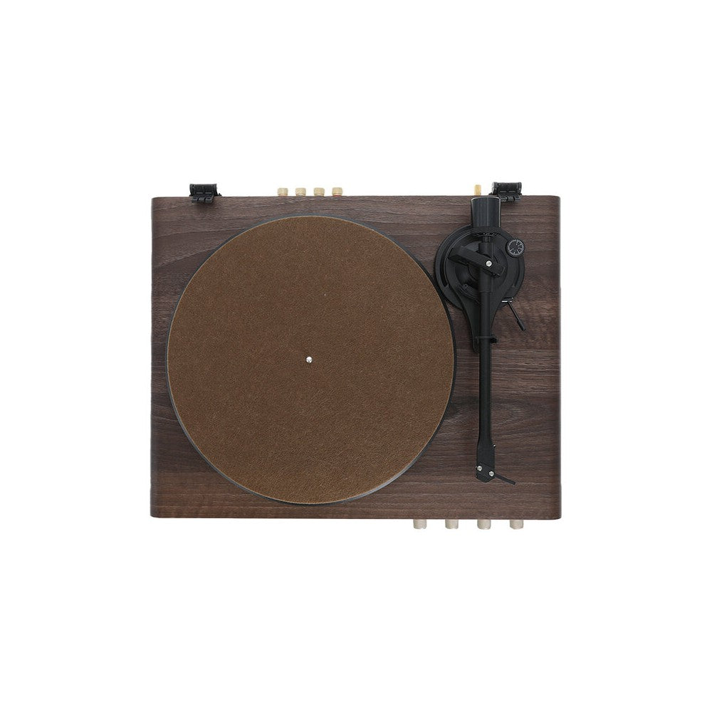 Giradiscos de alta fidelidad Enova Hifi con receptor USB/Bluetooth, 2 x 30 W RMS + altavoces pasivos con acabado en madera oscura