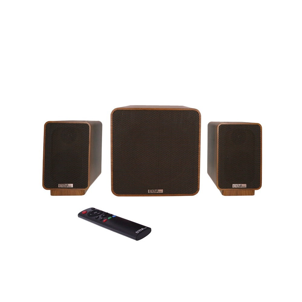 Enova Hifi Compact 2.1 audio system with 2 passive satellite loudspeakers and an active subwoofer, 150 W, Bluetooth connectivity