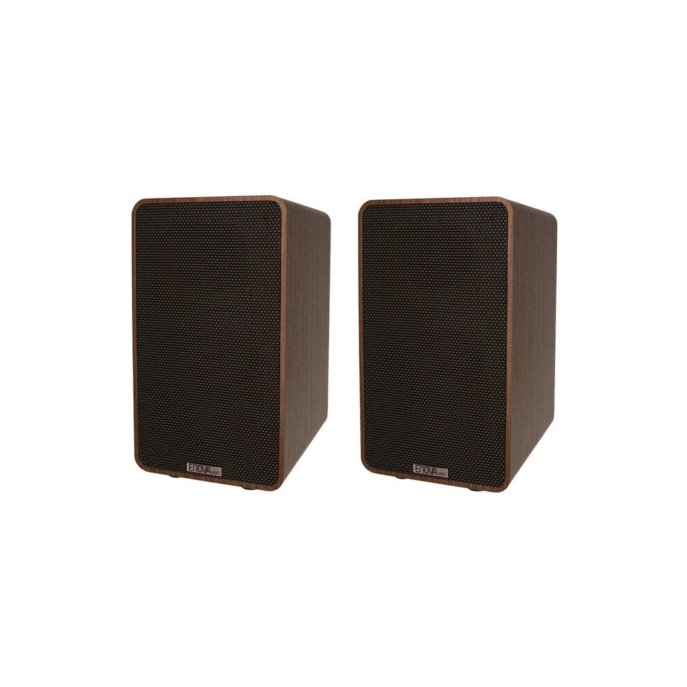 Altavoces multimedia Enova Hifi de 2 vías, 2 x 60 W RMS de potencia, Bluetooth, RCA analógico, entradas ópticas, USB, HDMI ARC, archivo MP3