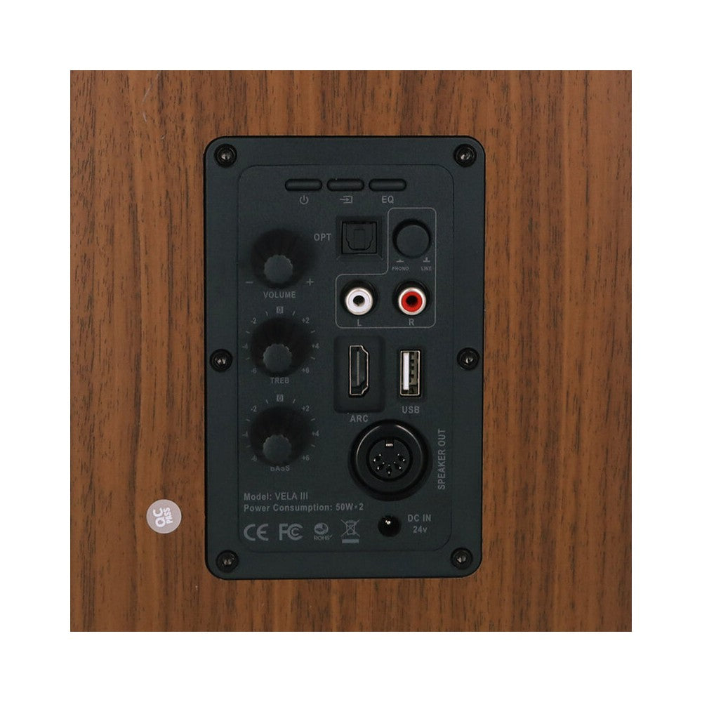 Altavoces multimedia de 2 vías Enova Hifi, 2 x 50 W de potencia RMS, Bluetooth, RCA analógica, entradas óptica, USB, HDMI ARC, archivo MP3