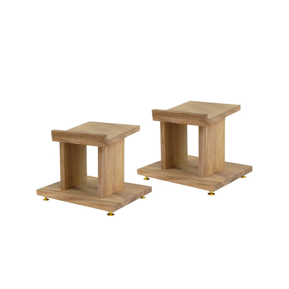 Soportes para altavoces Hifi vintage Enova, acabado madera, se venden en pareja