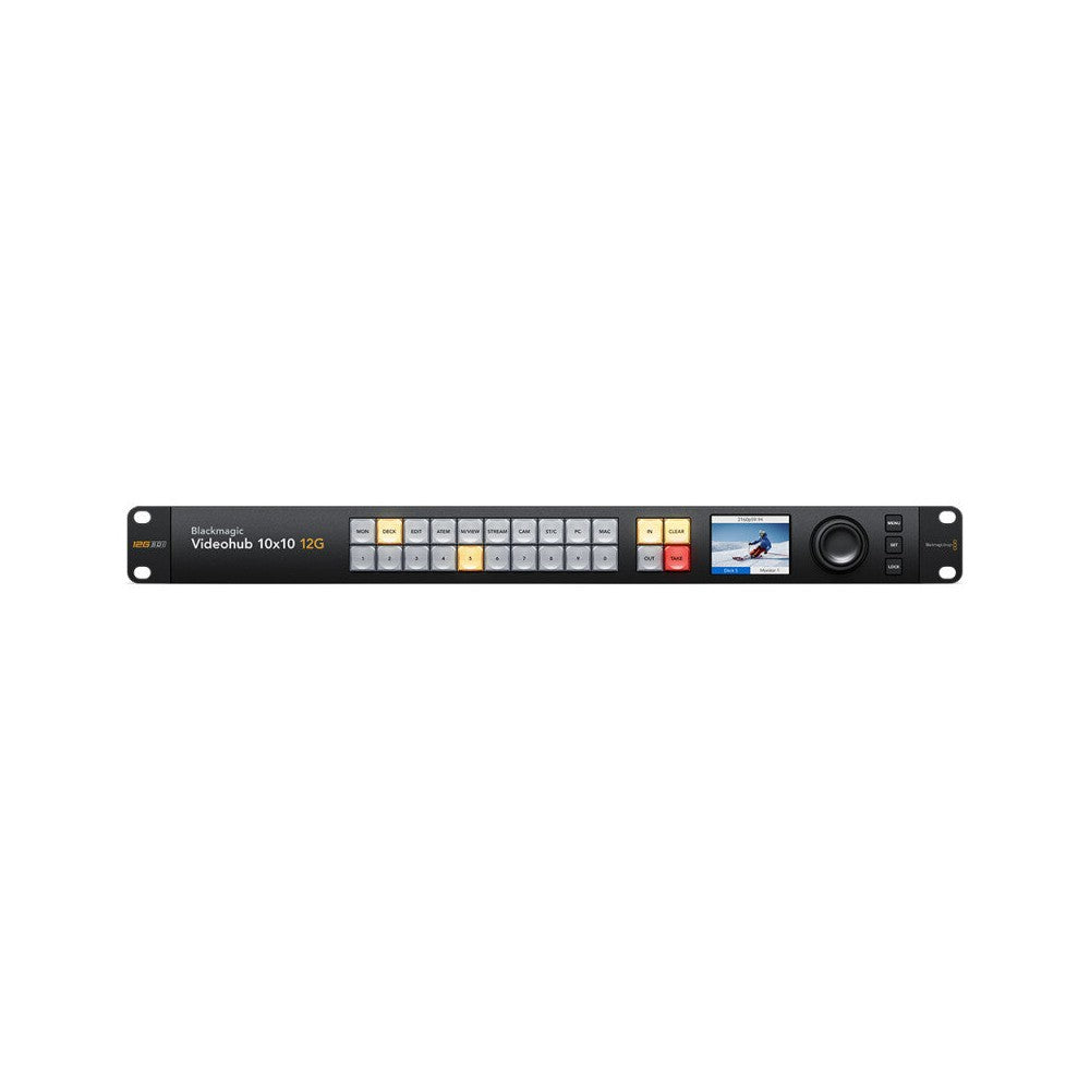 Router de vídeo Blackmagic Design Advanced 12G-SDI 10x10 de latencia cero