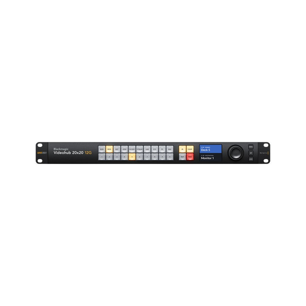 Blackmagic Design Larger 20x20 zero latency 12G-SDI video router