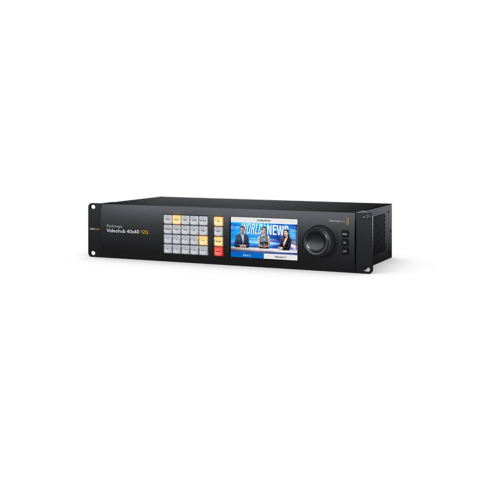 Blackmagic Design Largest 40x40 zero latency 12G-SDI video router