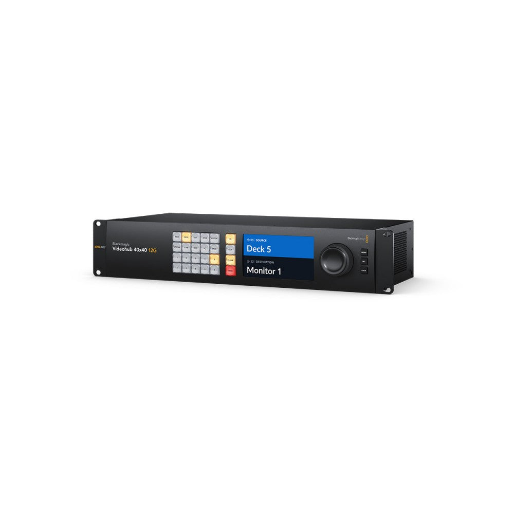 Blackmagic Design's largest 40x40 zero latency 12G-SDI video router