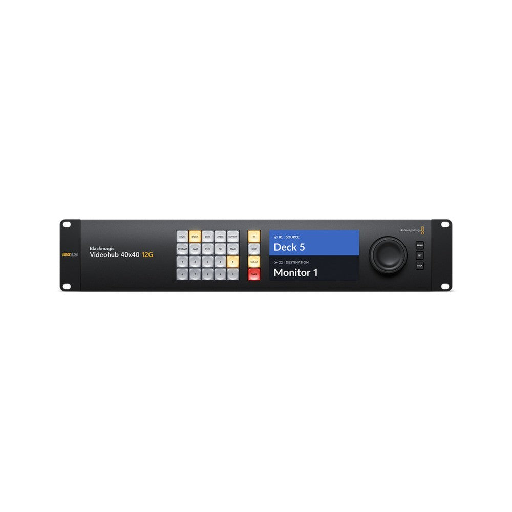 Blackmagic Design's largest 40x40 zero latency 12G-SDI video router
