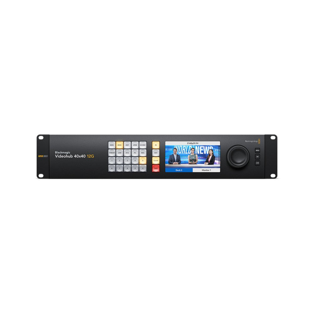 Blackmagic Design's largest 40x40 zero latency 12G-SDI video router