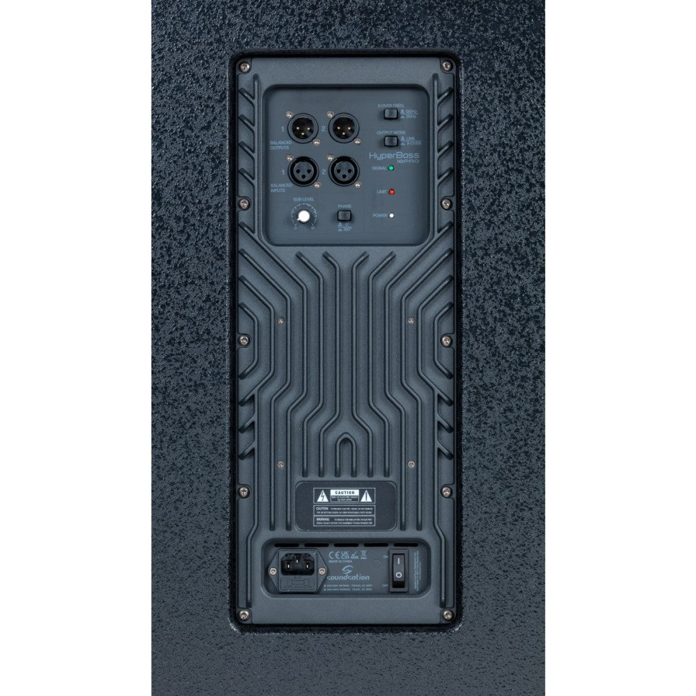 SOUNDSATION HYPER BASS 18 PRO ACTIVE SUBWOOFER WITH STEREO CROSSOVER
